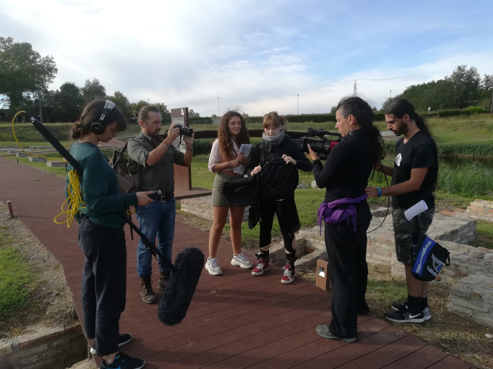 foto backstage corto mima