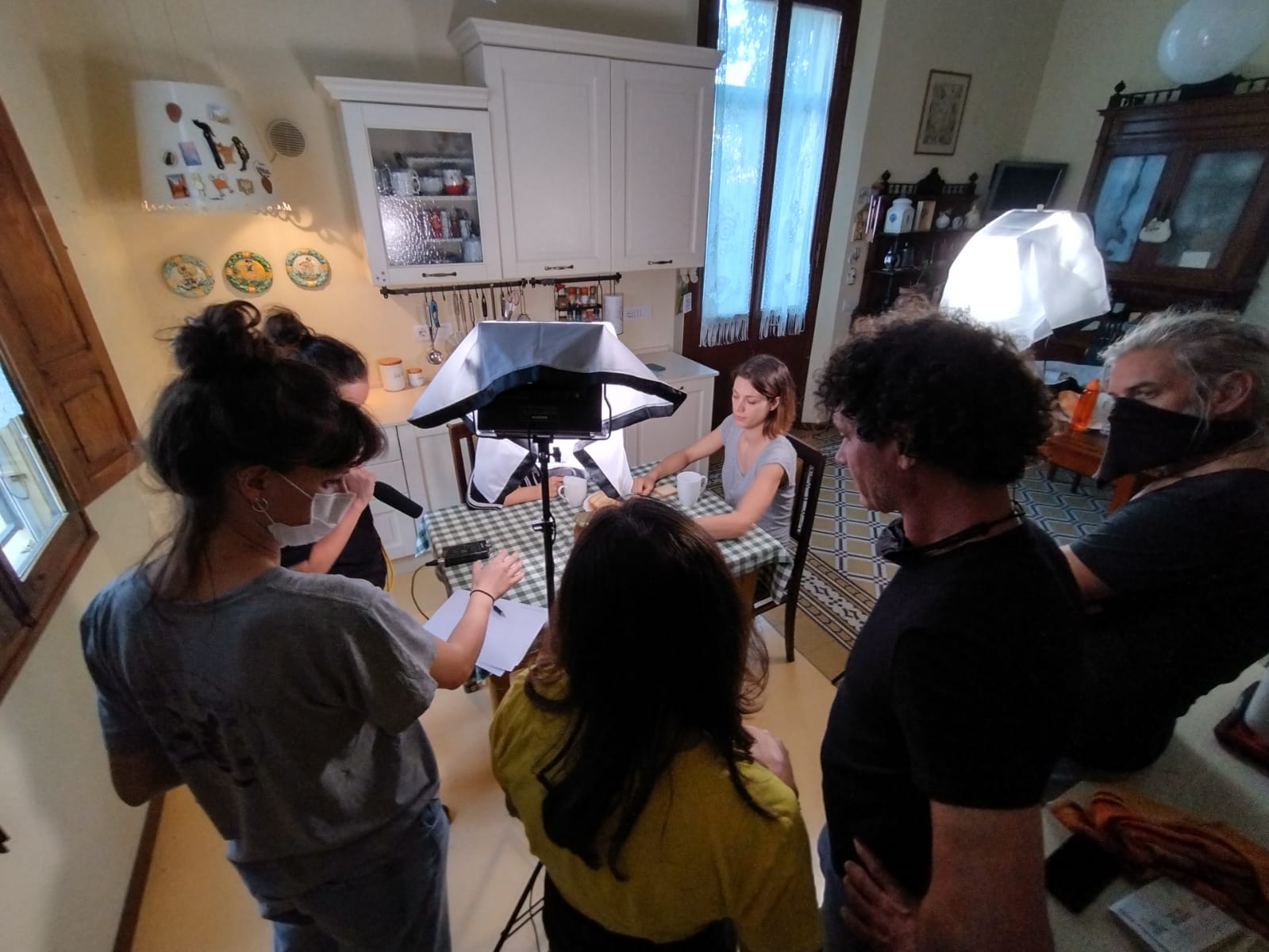 foto backstage cortometraggio Punti di Vista